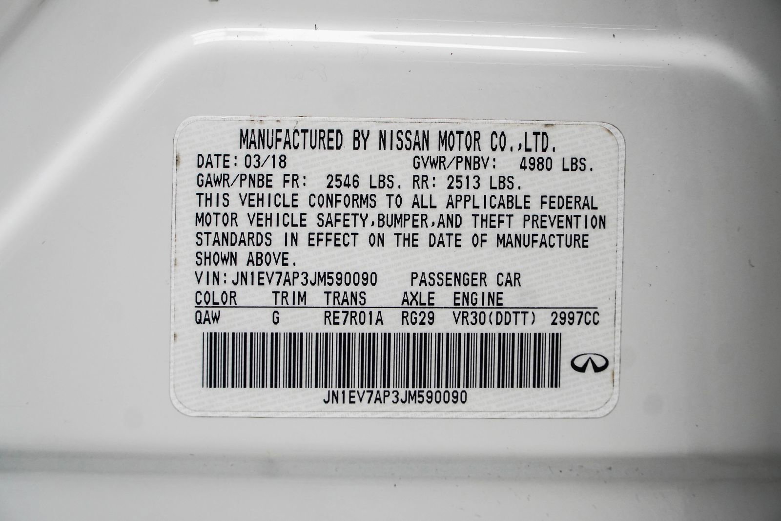 2018 INFINITI Q50 Luxe