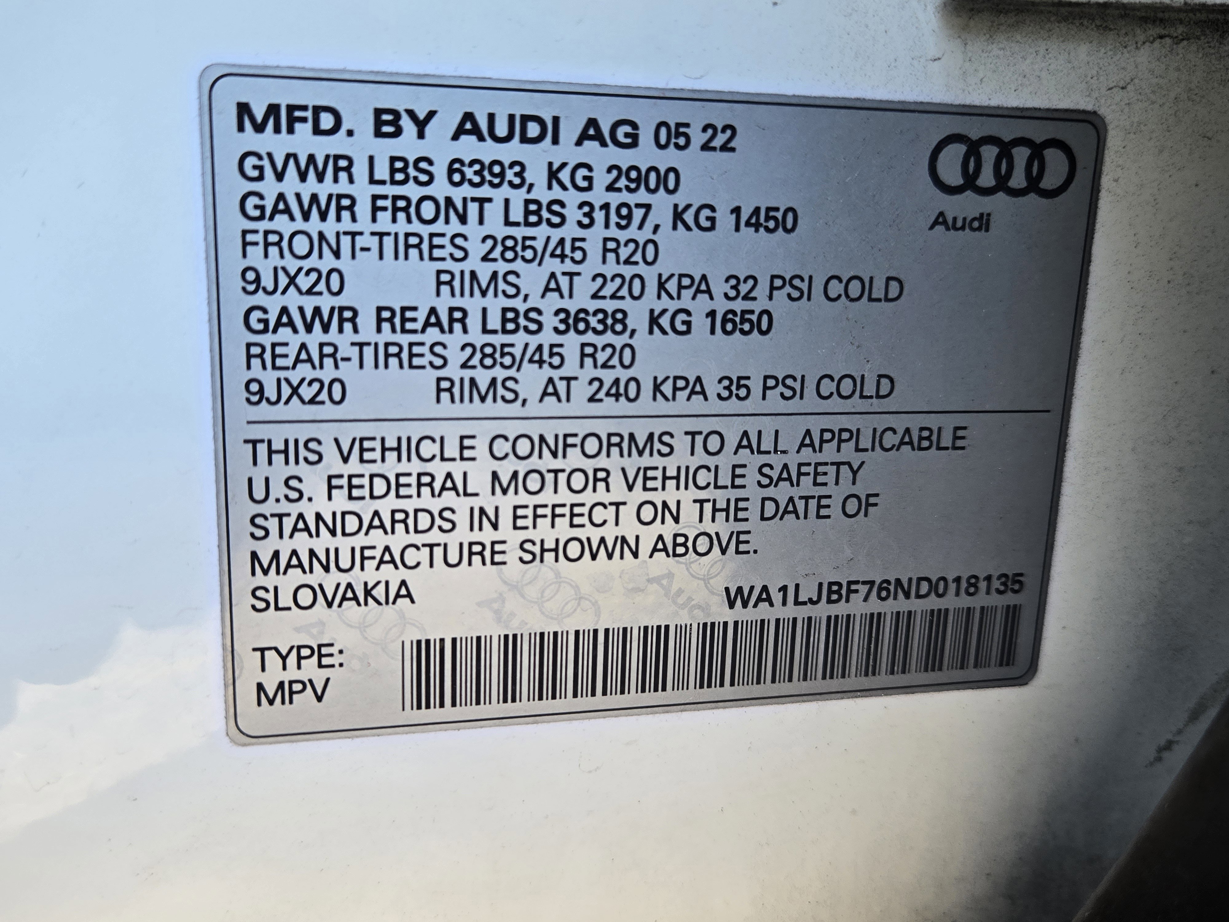 2022 Audi Q7 2.0T Premium Plus