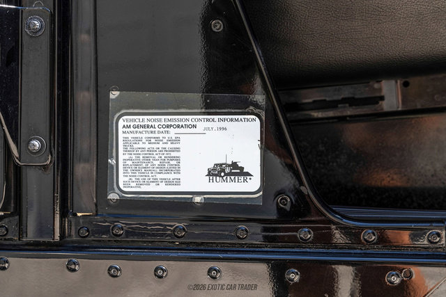 1996 HUMMER H1 4-Door Open Top