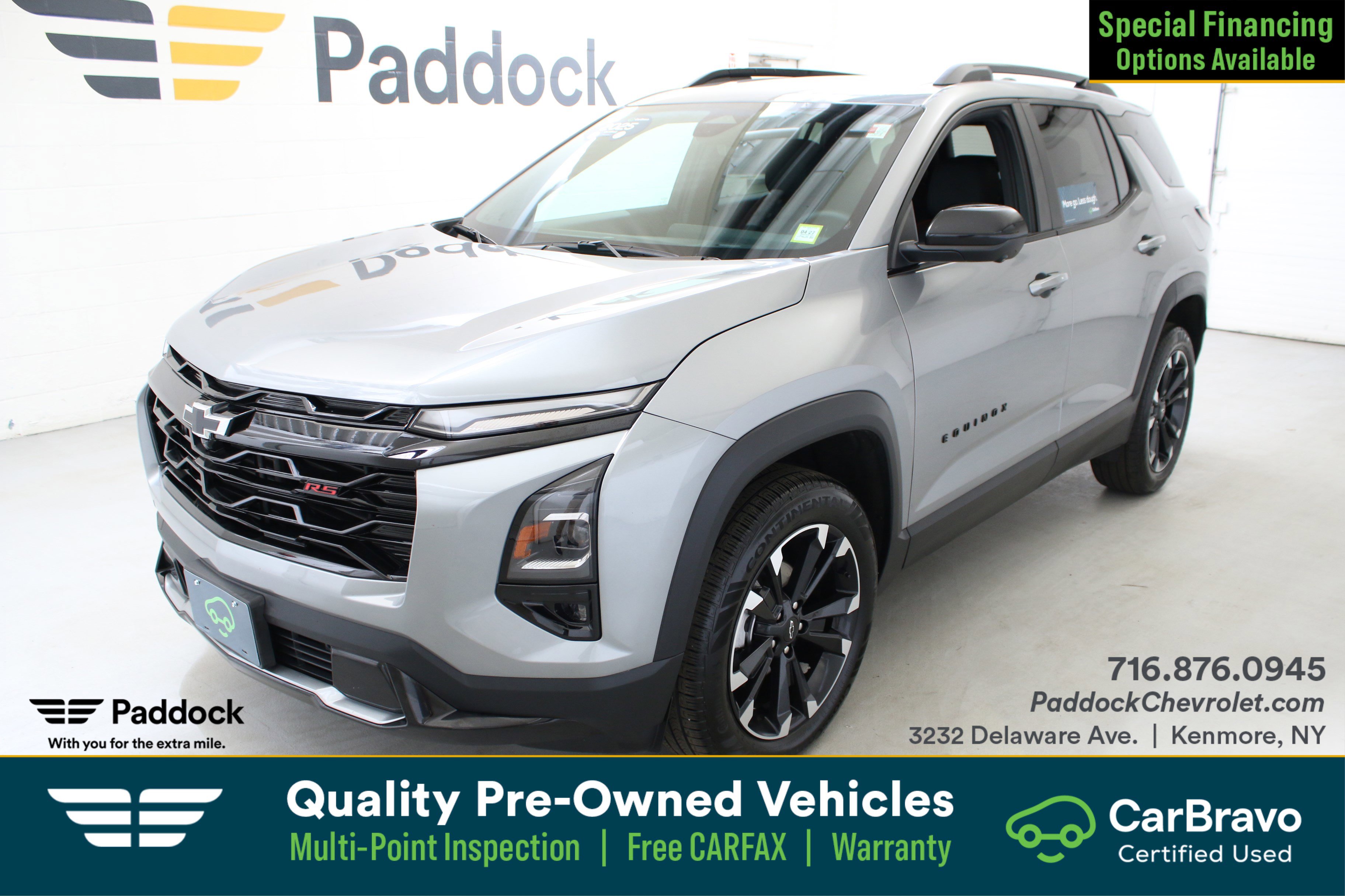Certified 2025 Chevrolet Equinox RS w/ Safety and Technology Package