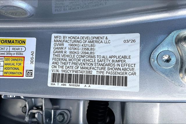 2026 Honda Accord SE