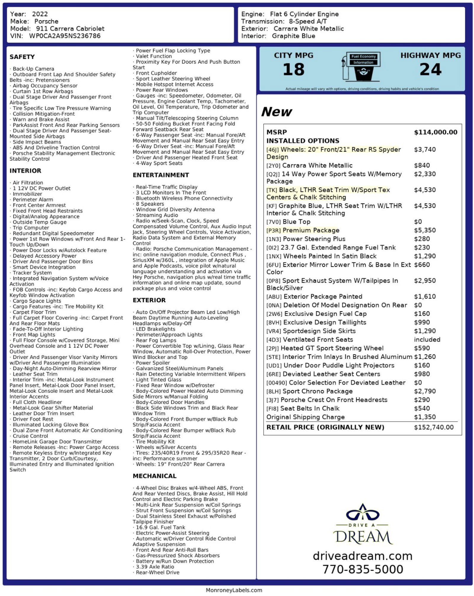 2022 Porsche 911 Carrera