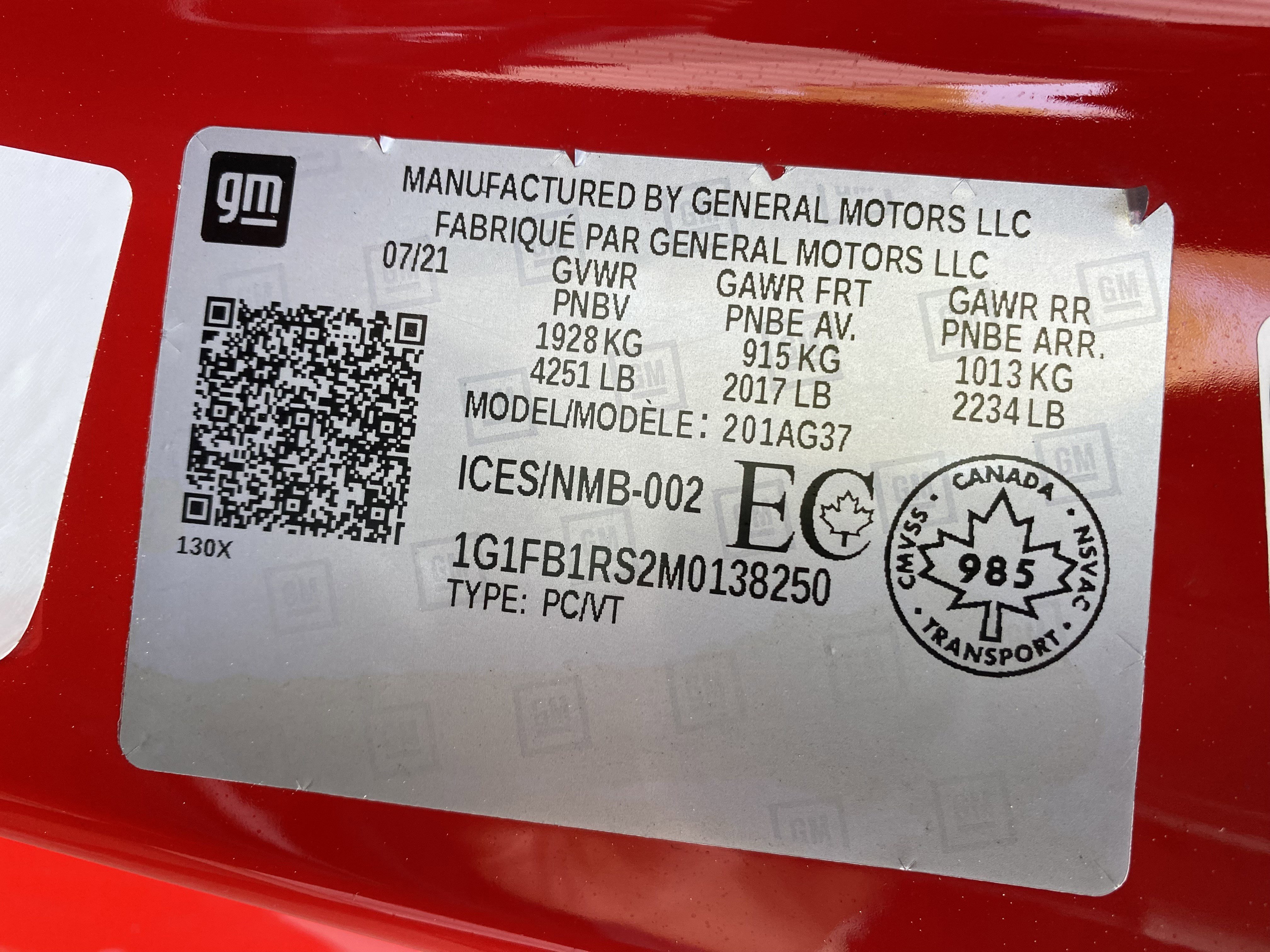 2021 Chevrolet Camaro LT