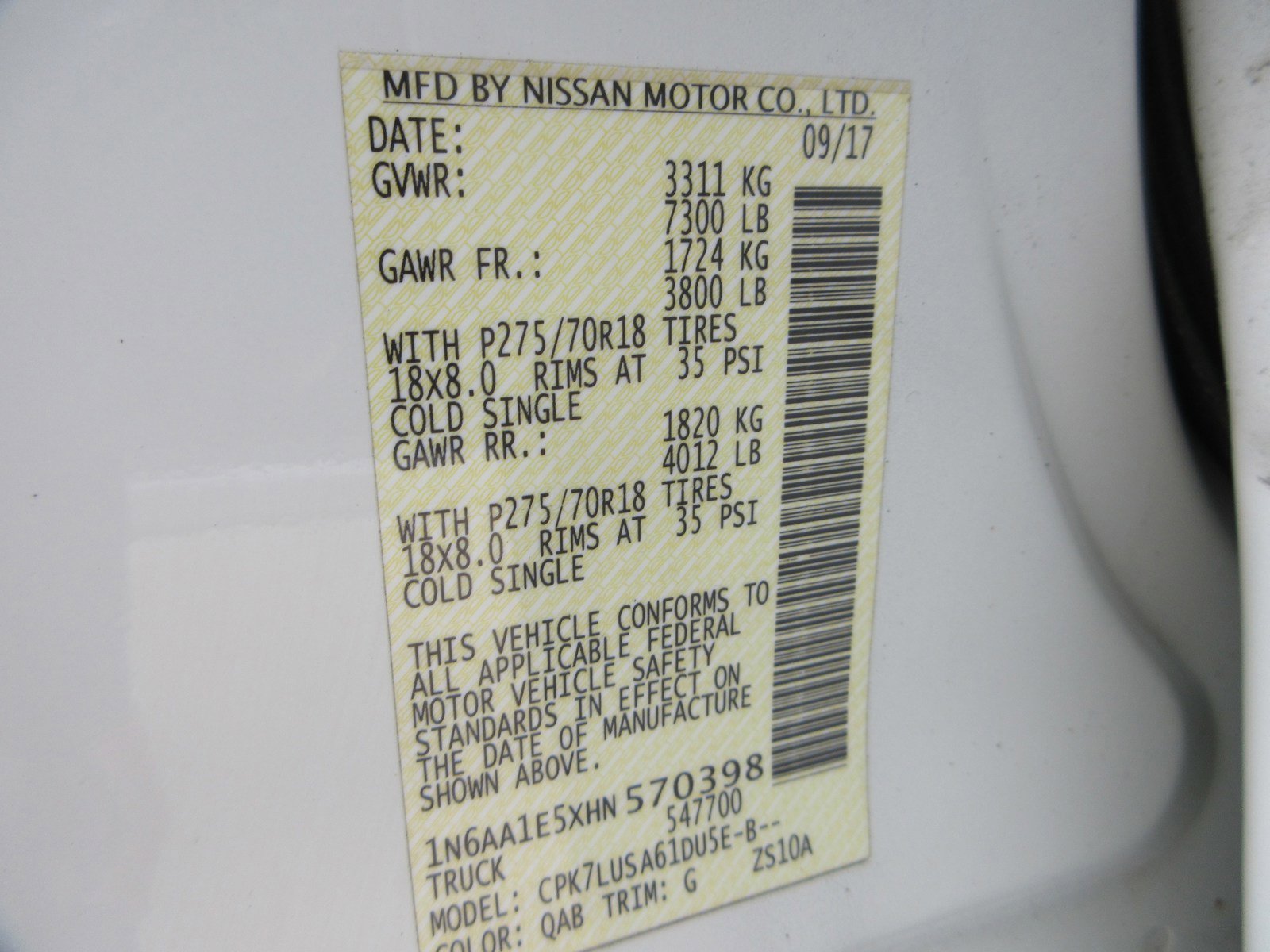 2017 Nissan Titan PRO-4X