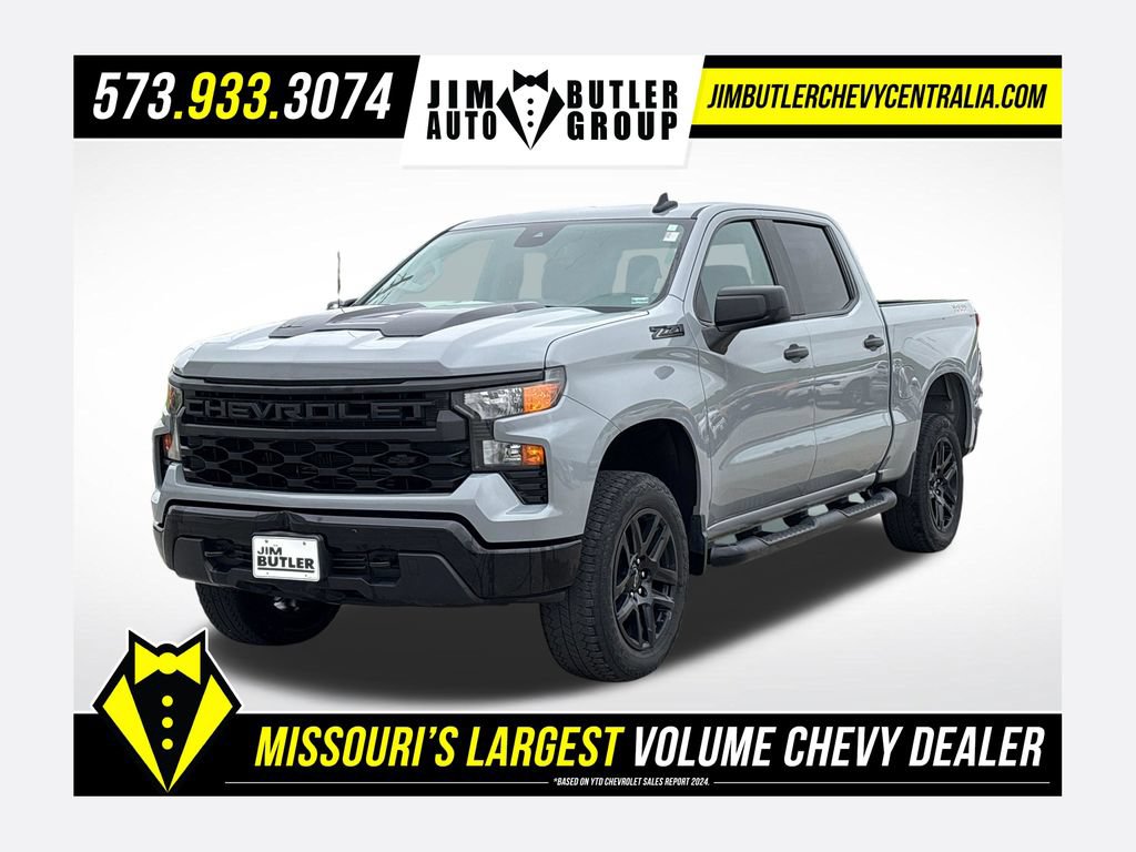 Used 2024 Chevrolet Silverado 1500 Custom Trail Boss w/ Turbomax Blackout Package
