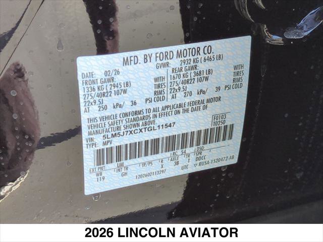 2026 Lincoln Aviator Reserve