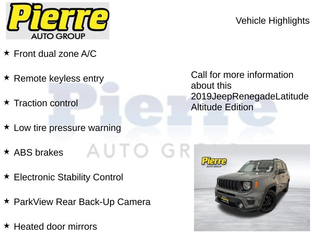 2019 Jeep Renegade Altitude