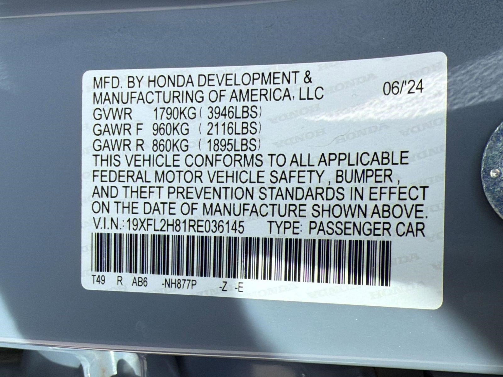 2024 Honda Civic Sport