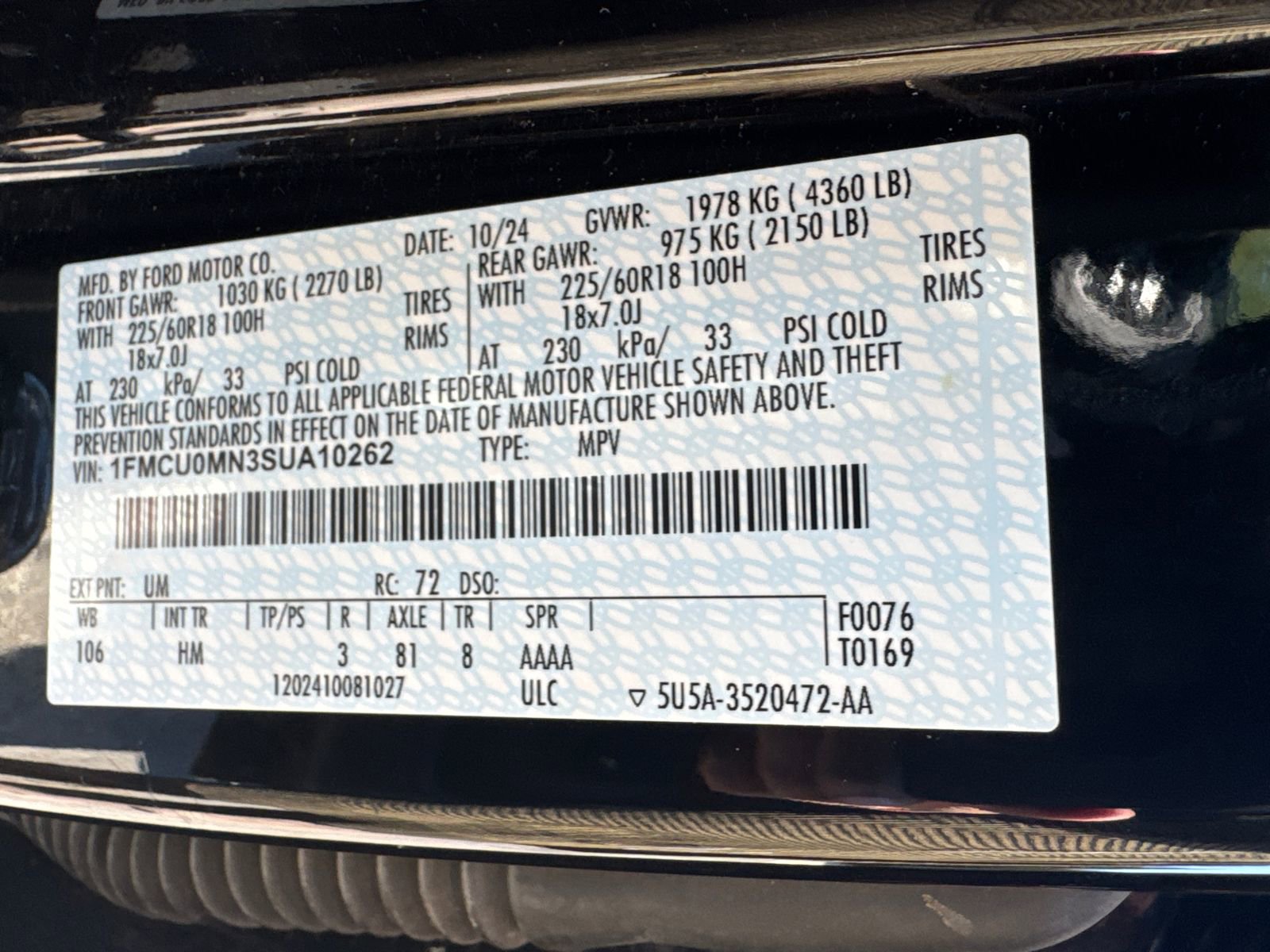 2025 Ford Escape ST-Line