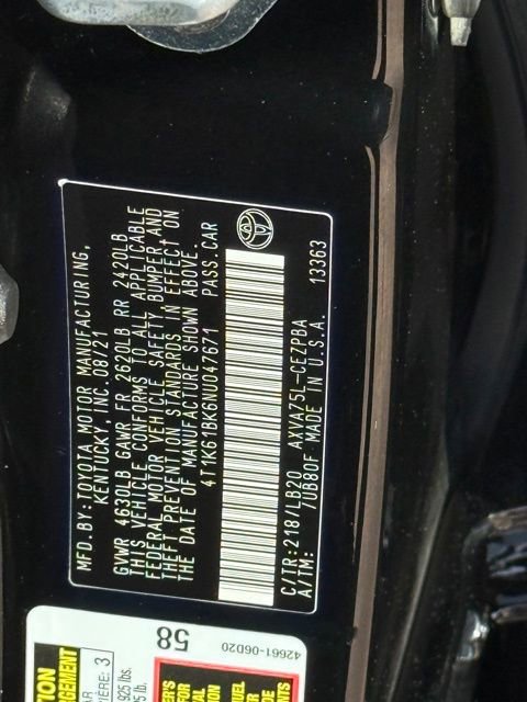 2022 Toyota Camry XSE