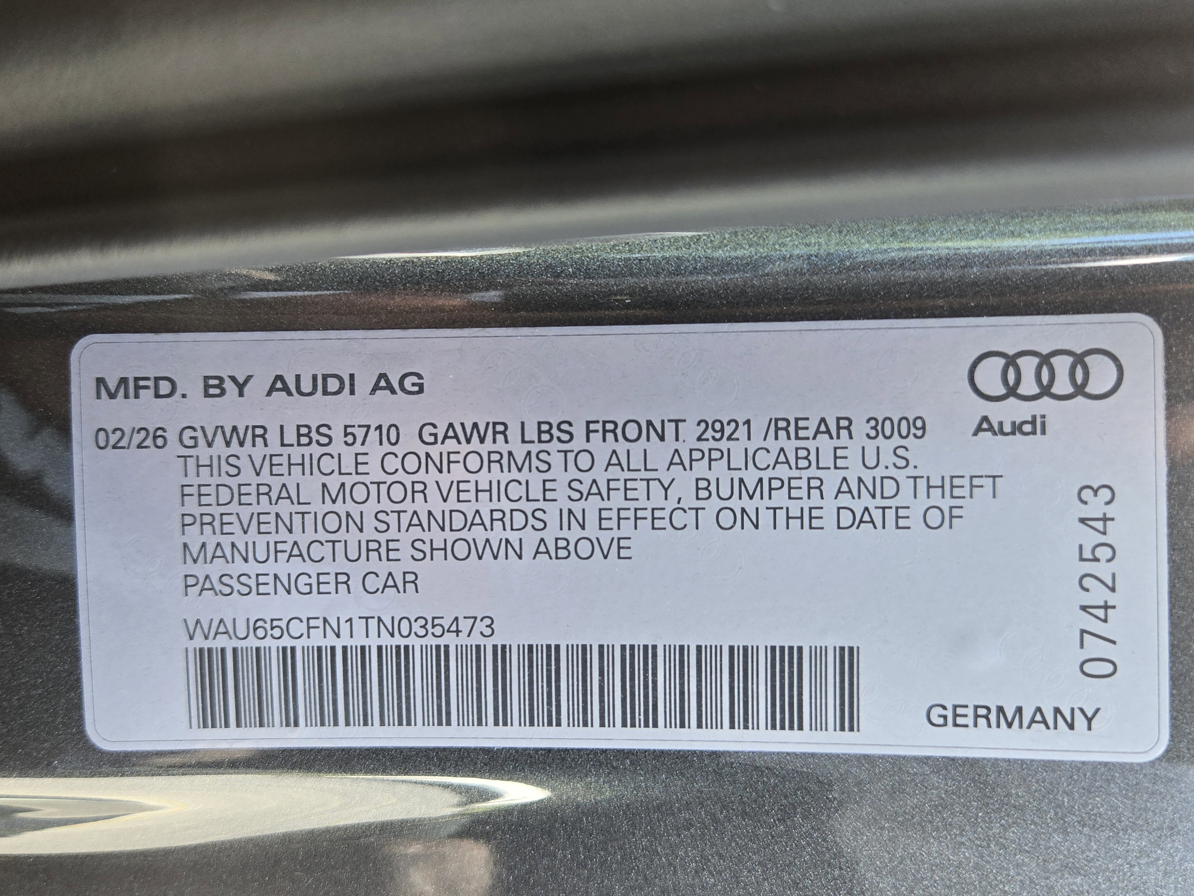 2026 Audi A6 Prestige