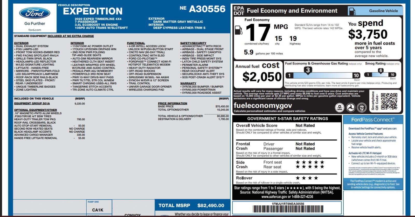 2022 Ford Expedition Timberline