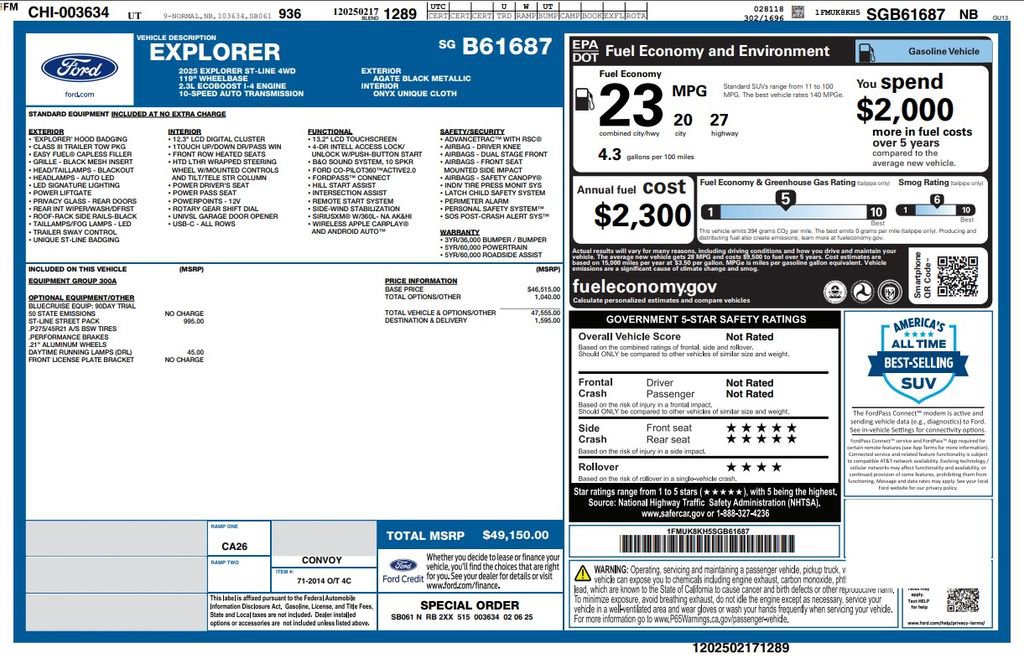 2025 Ford Explorer ST-Line
