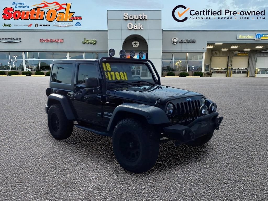 Certified 2018 Jeep Wrangler Sport