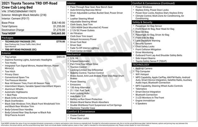 2021 Toyota Tacoma TRD Off-Road