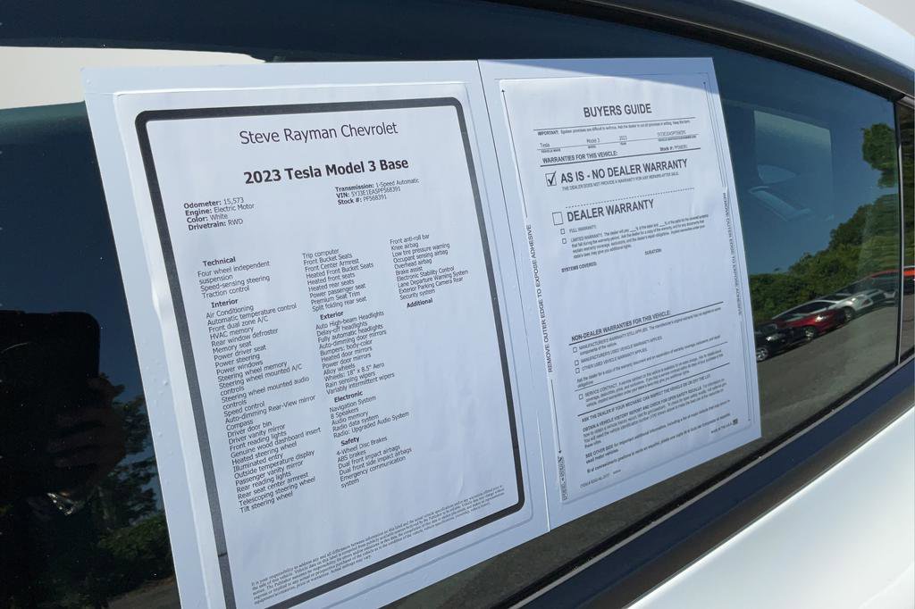 2023 Tesla Model 3 Standard Range