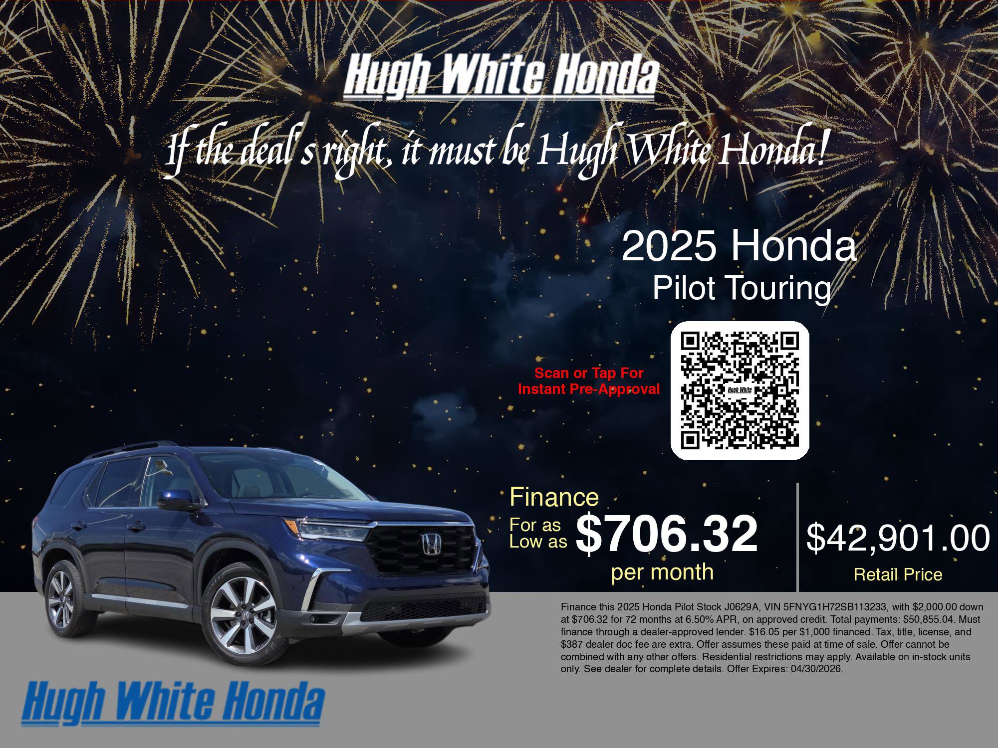 2025 Honda Pilot Touring