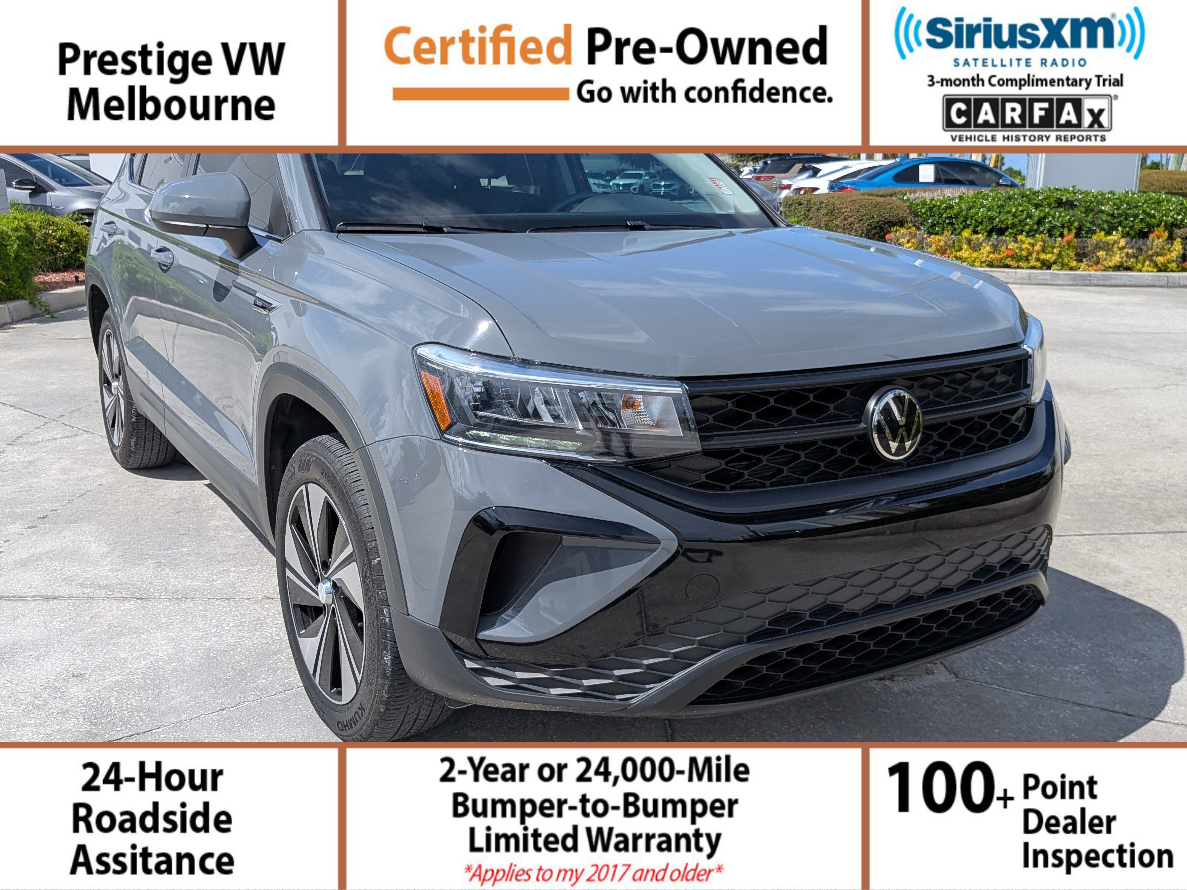 Certified 2024 Volkswagen Taos SE w/ Panoramic Sunroof Package