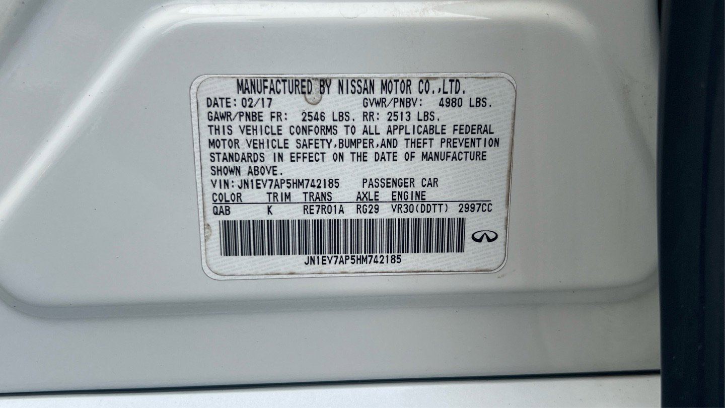 2017 INFINITI Q50 3.0t Premium