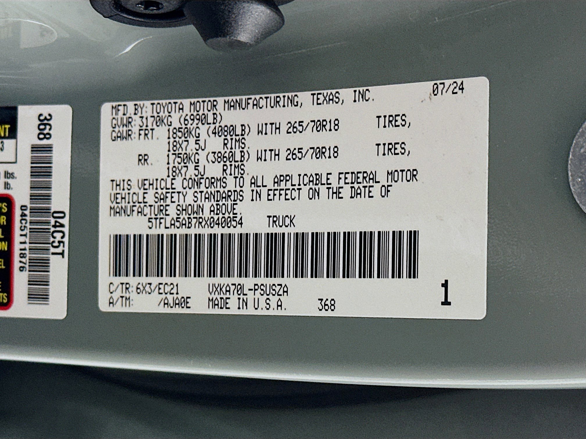 2024 Toyota Tundra SR5