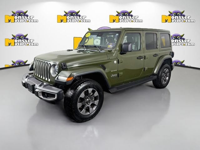 Used 2021 Jeep Wrangler Unlimited Sahara w/ Uconnect 4C Nav & Sound Group