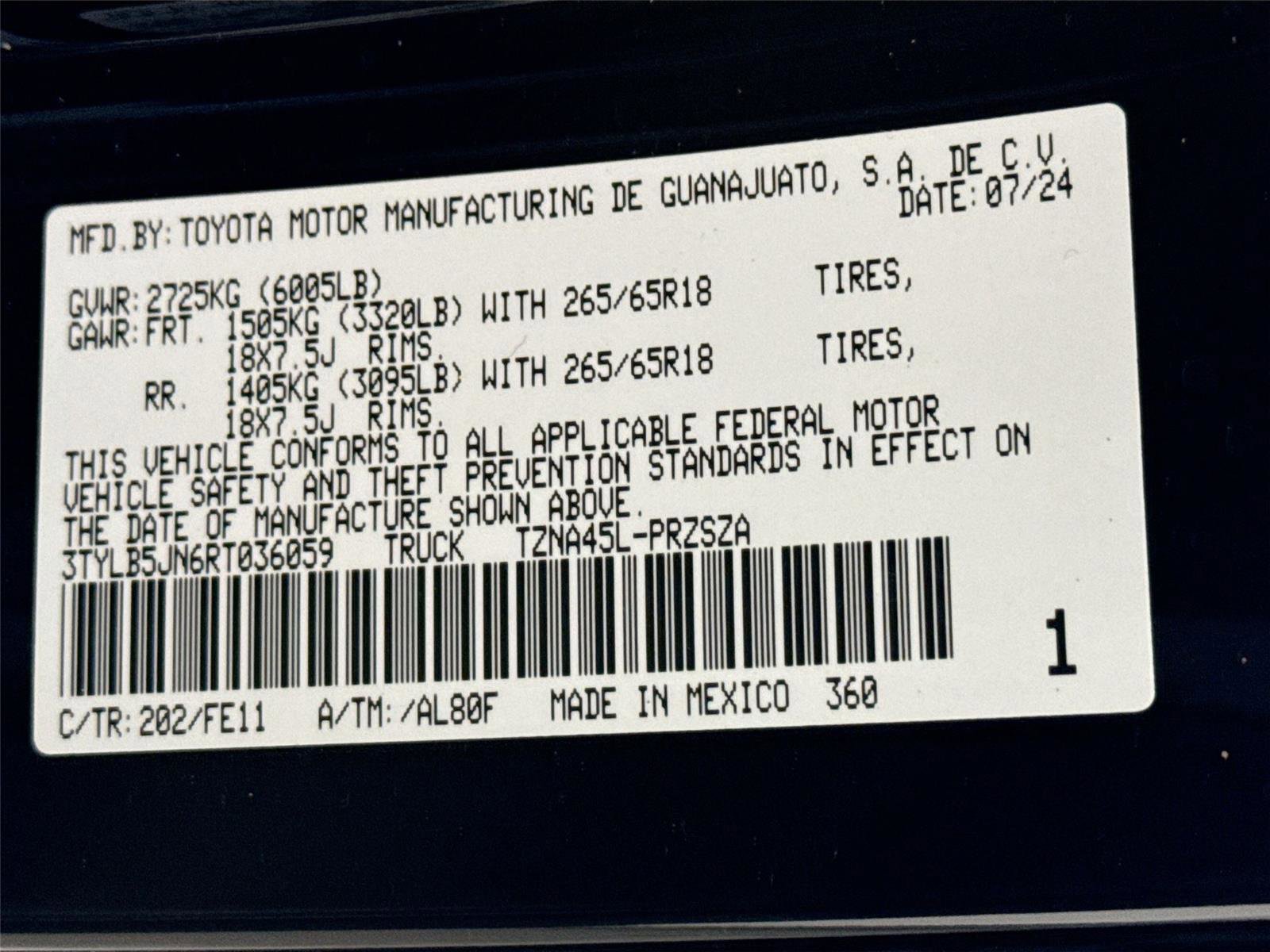 2024 Toyota Tacoma TRD Sport