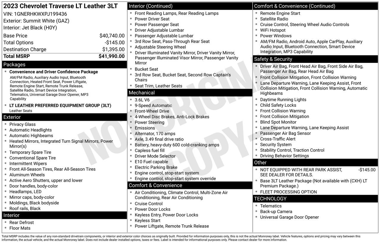 2023 Chevrolet Traverse LT