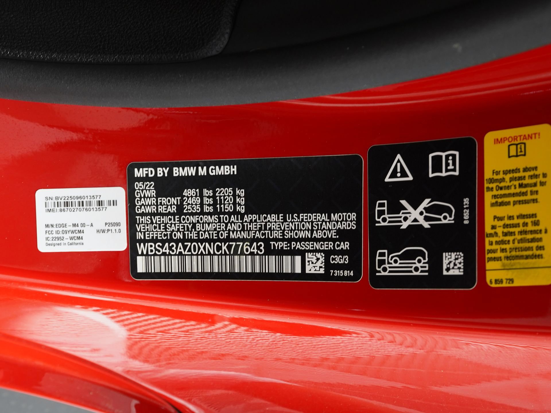 2022 BMW M4 xDrive Competition