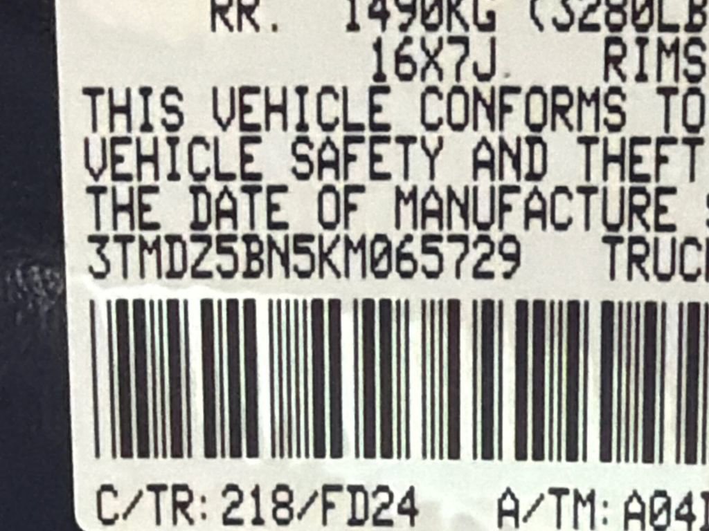 2019 Toyota Tacoma TRD Off-Road