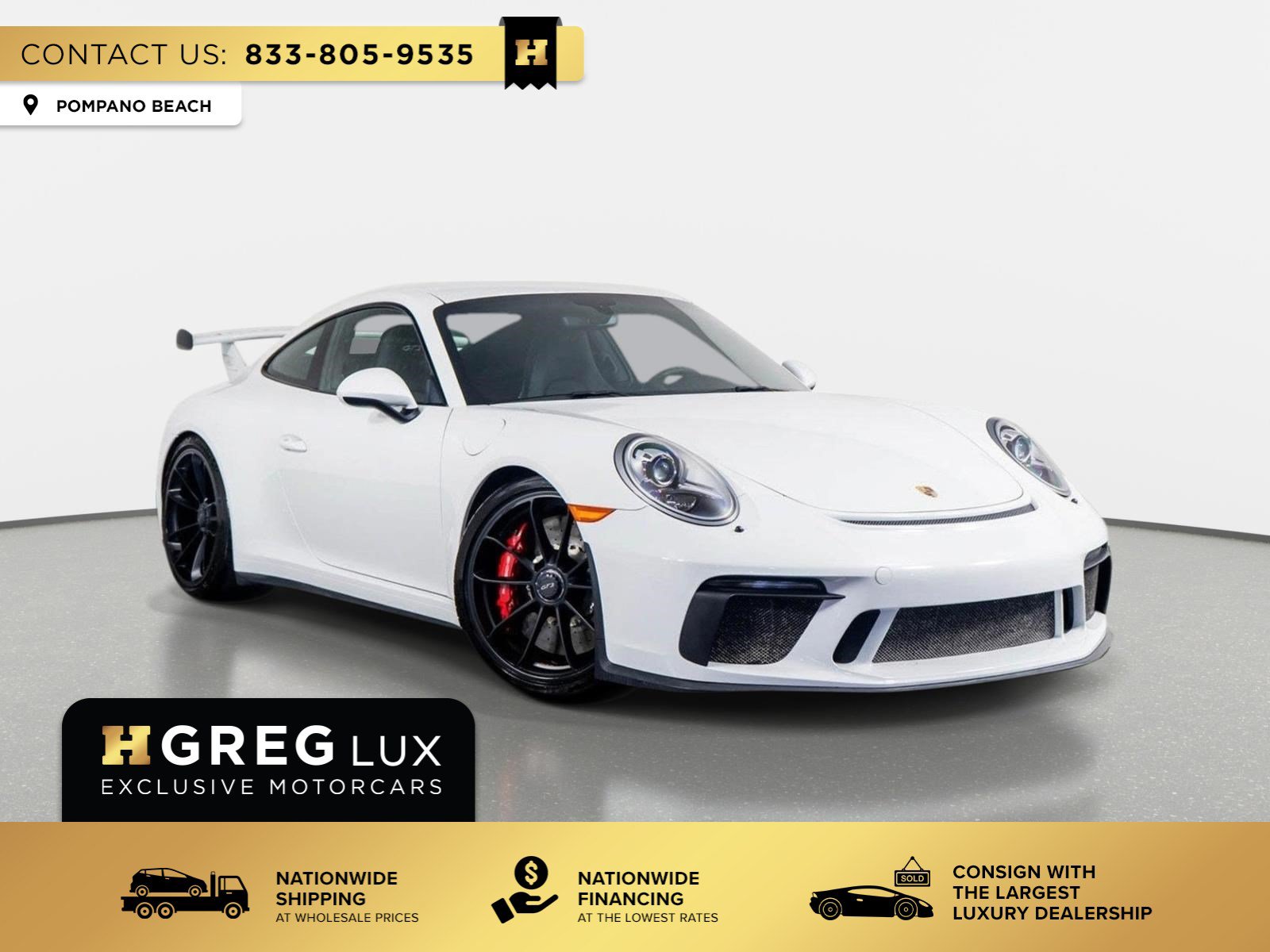 Used 2018 Porsche 911 GT3 w/ Sport Chrono Package