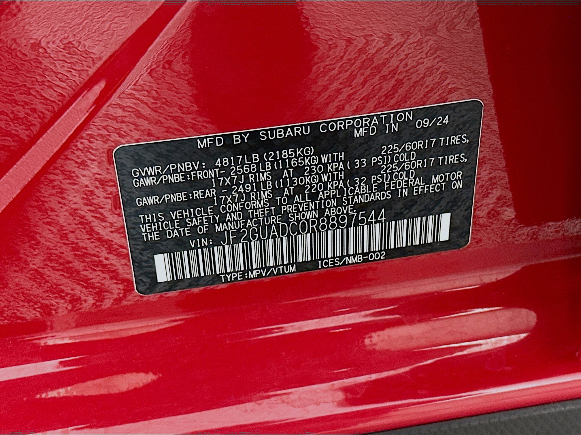 2024 Subaru Crosstrek 2.0i Premium