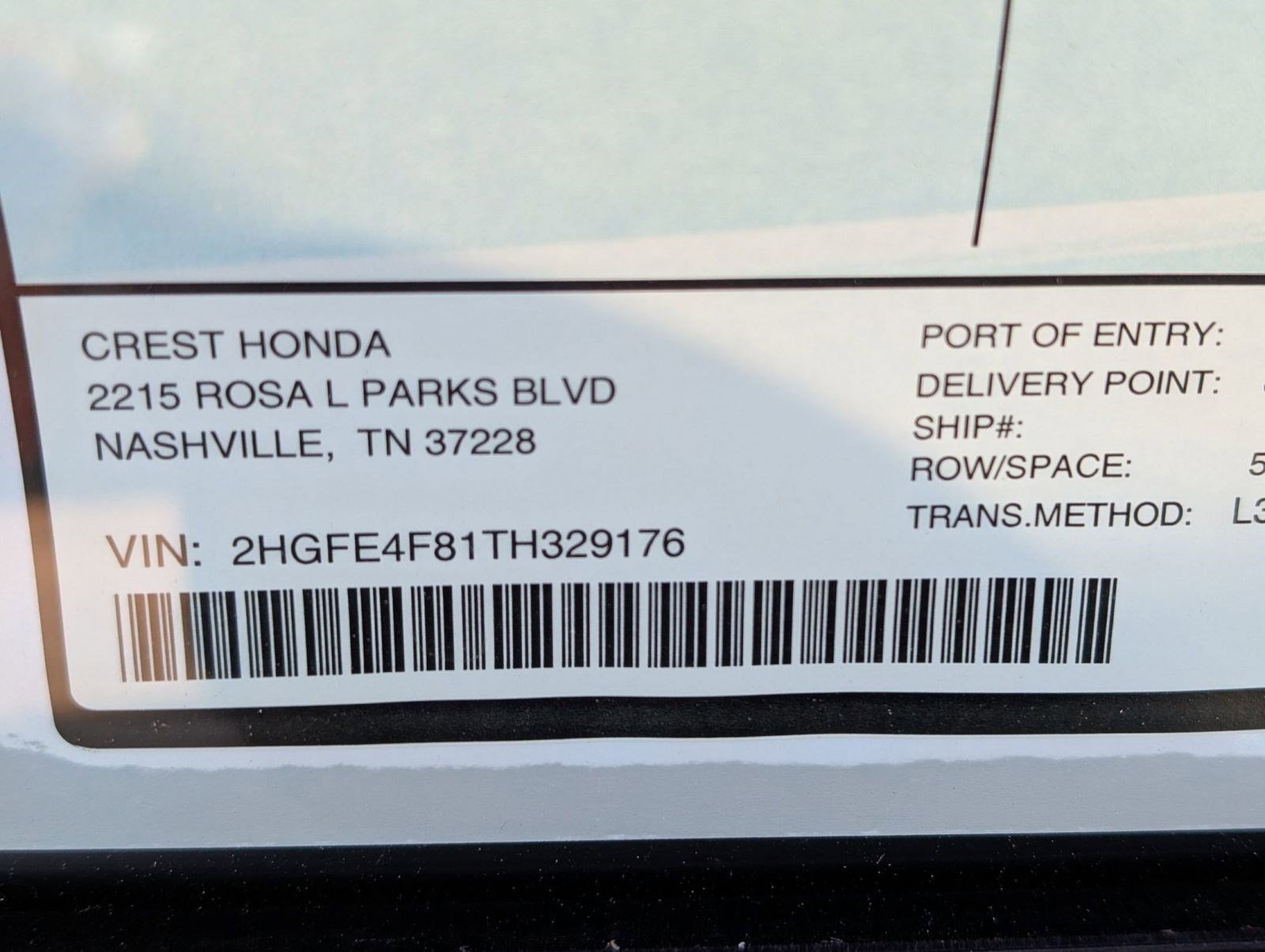 2026 Honda Civic FWD Hybrid Sedan