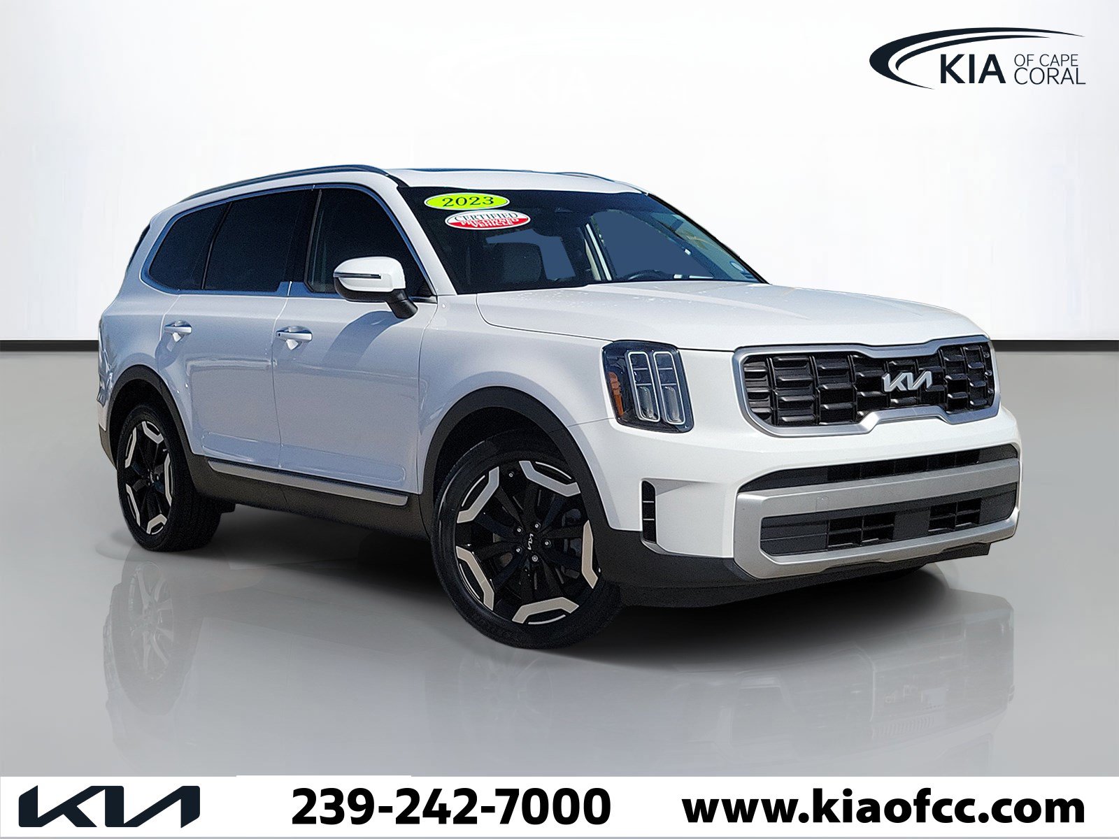 Certified 2023 Kia Telluride S w/ S Sunroof Package