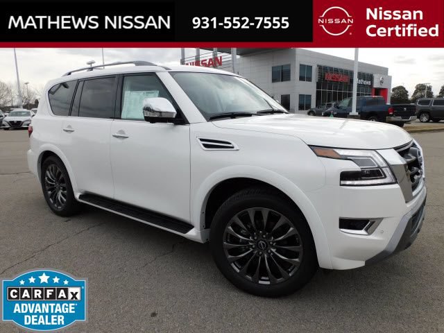 Certified 2023 Nissan Armada Platinum w/ Captain's Chairs Package