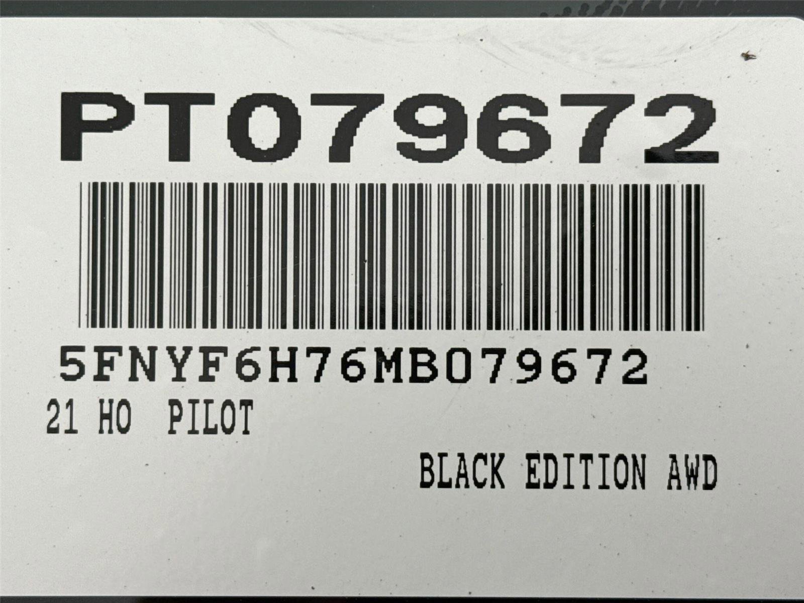 2021 Honda Pilot Black Edition