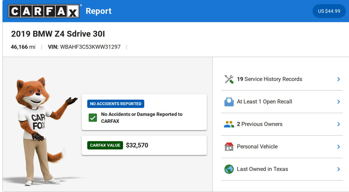 2019 BMW Z4 sDrive30i