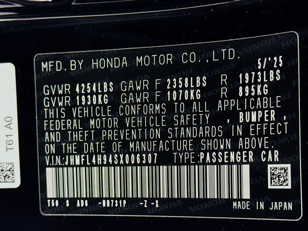 2025 Honda Civic Sport Touring