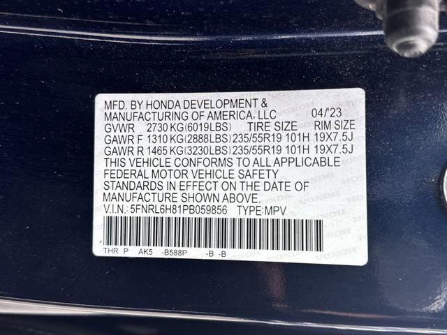 2023 Honda Odyssey Touring