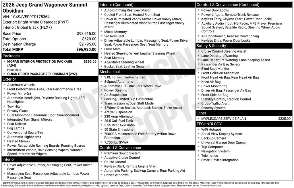 2026 Jeep Grand Wagoneer Summit