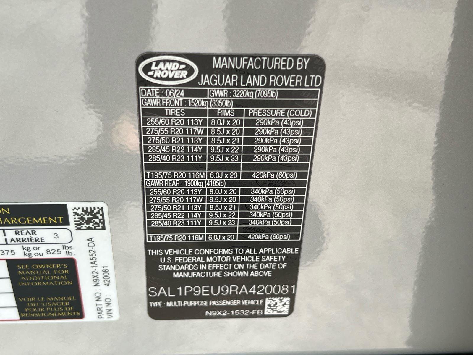 2024 Land Rover Range Rover Sport SE