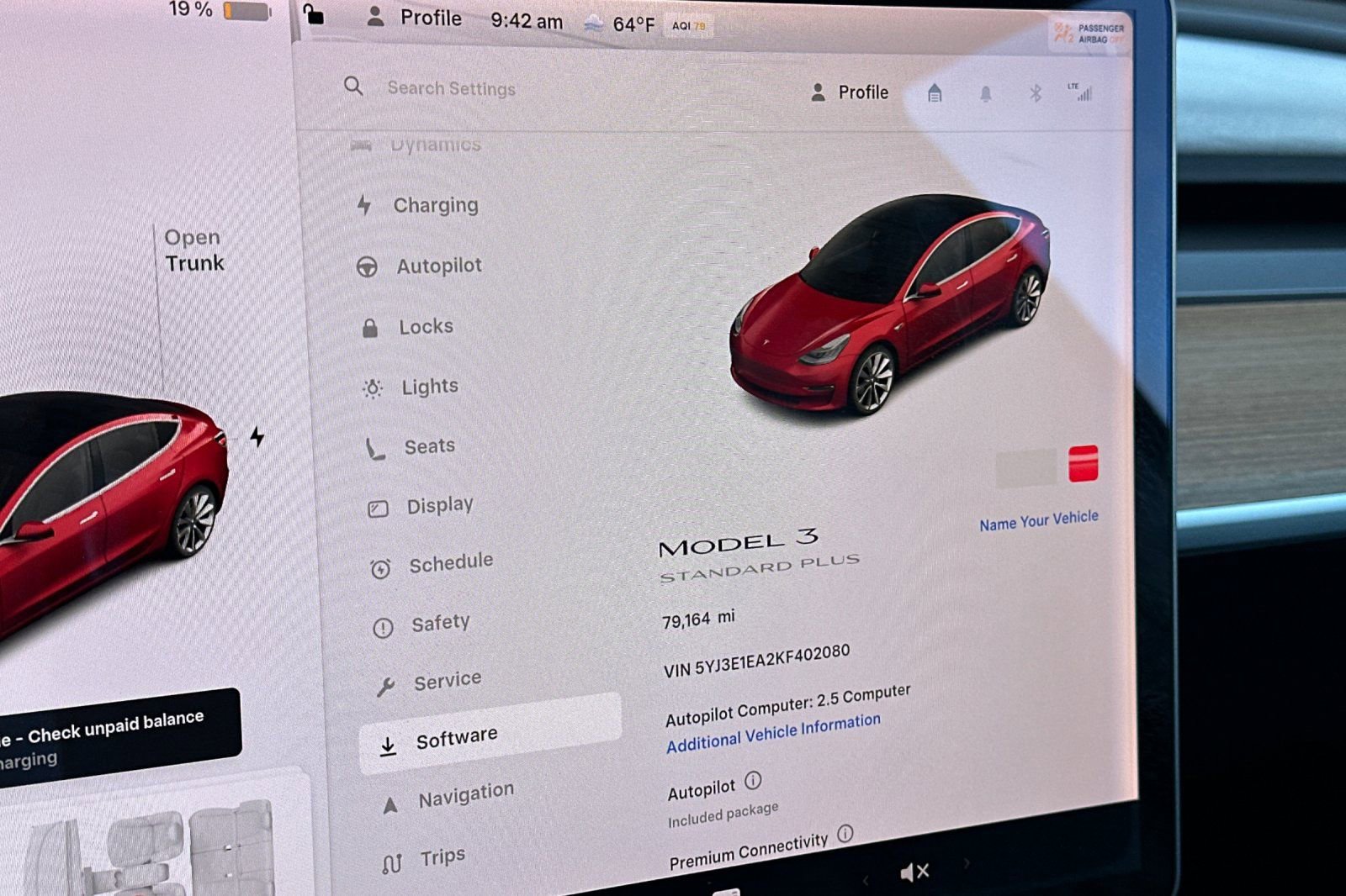 2019 Tesla Model 3 Standard Range Plus