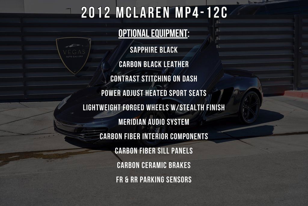2012 McLaren MP4-12C Coupe