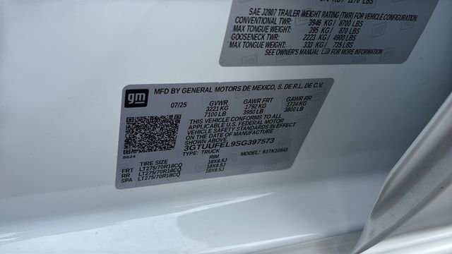 2025 GMC Sierra 1500 AT4X