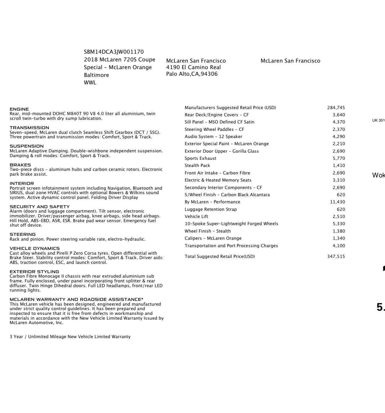 Used 2018 McLaren 720S Performance photo 34