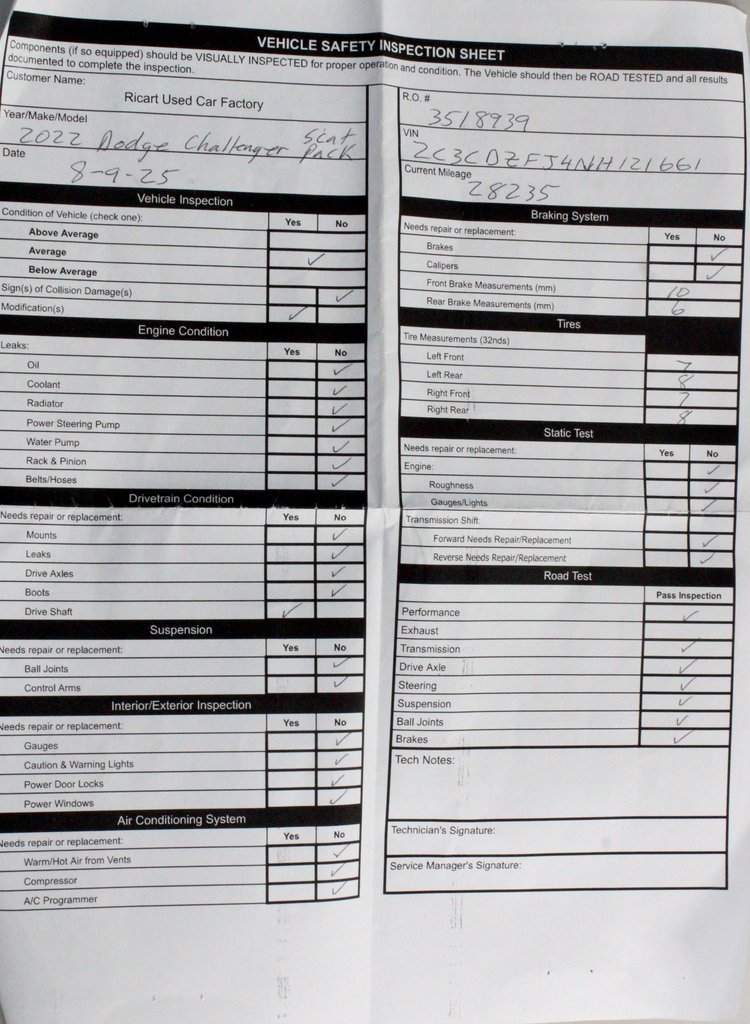 2022 Dodge Challenger R/T Scat Pack