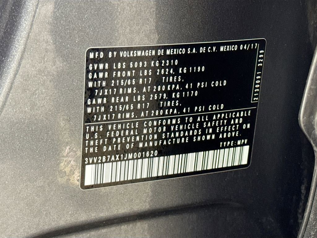 2018 Volkswagen Tiguan SE