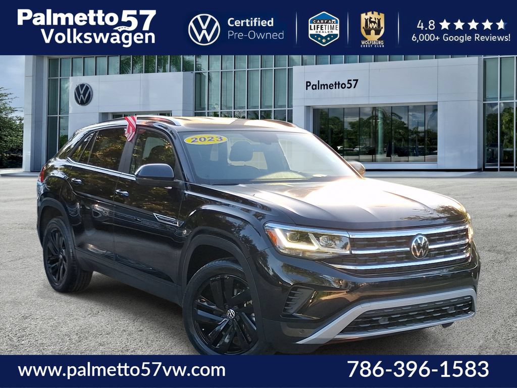 Certified 2023 Volkswagen Atlas Cross Sport SE w/ Black Wheel Package