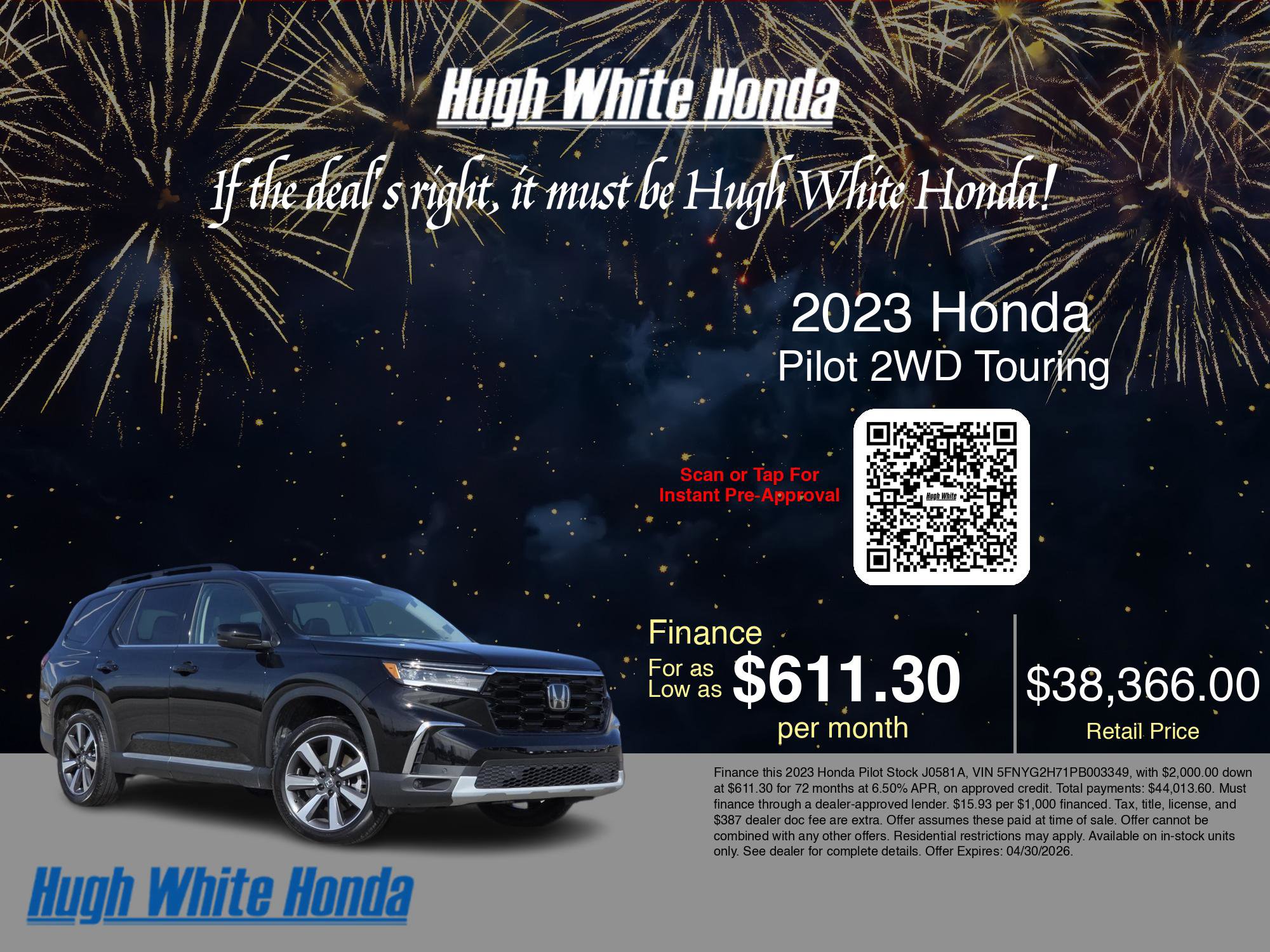 2023 Honda Pilot Touring