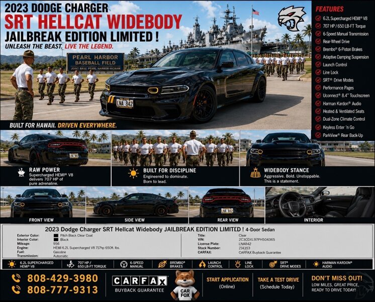 Used 2023 Dodge Charger SRT Hellcat w/ Harman/Kardon Audio Group
