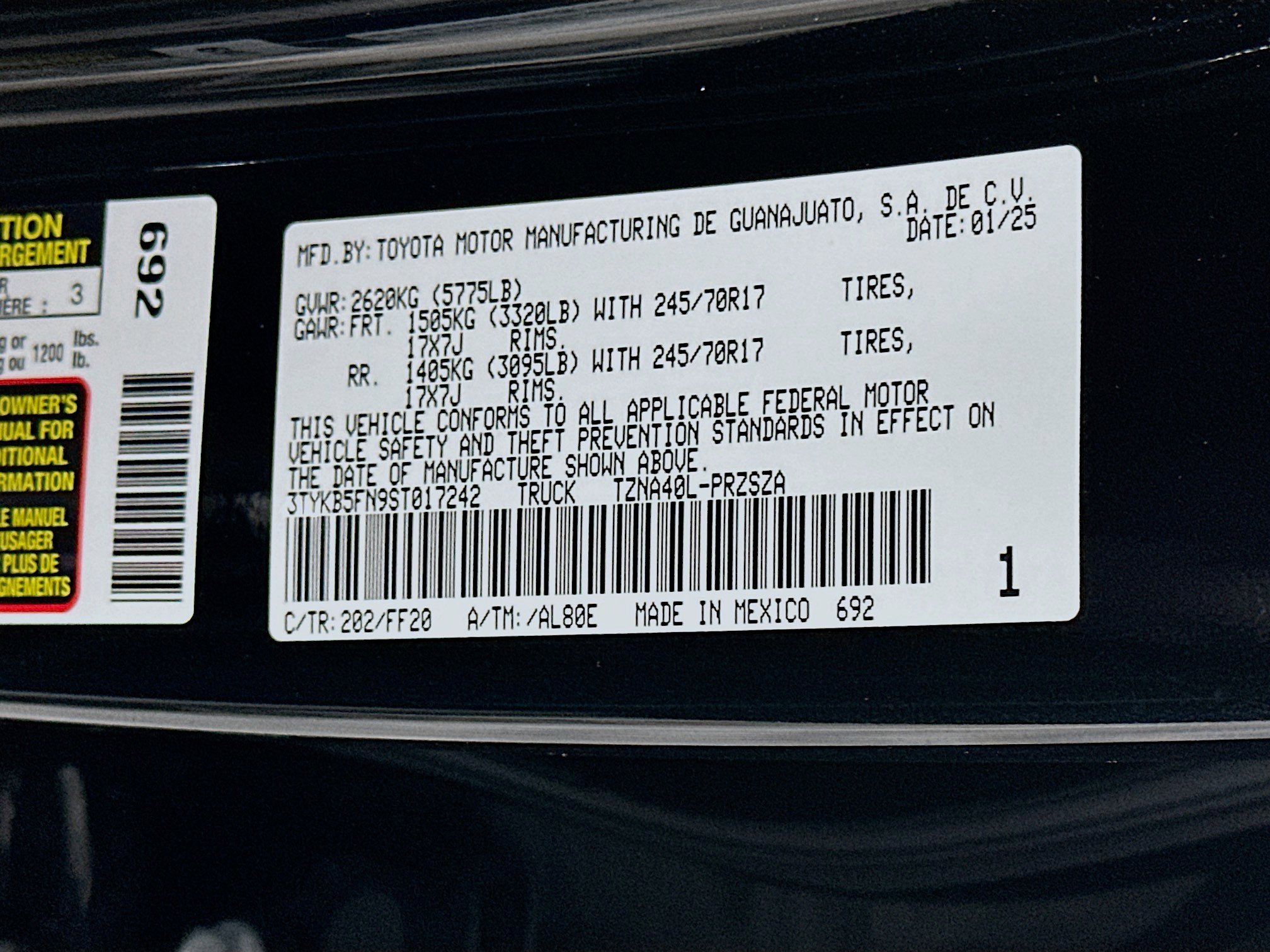 2025 Toyota Tacoma SR5